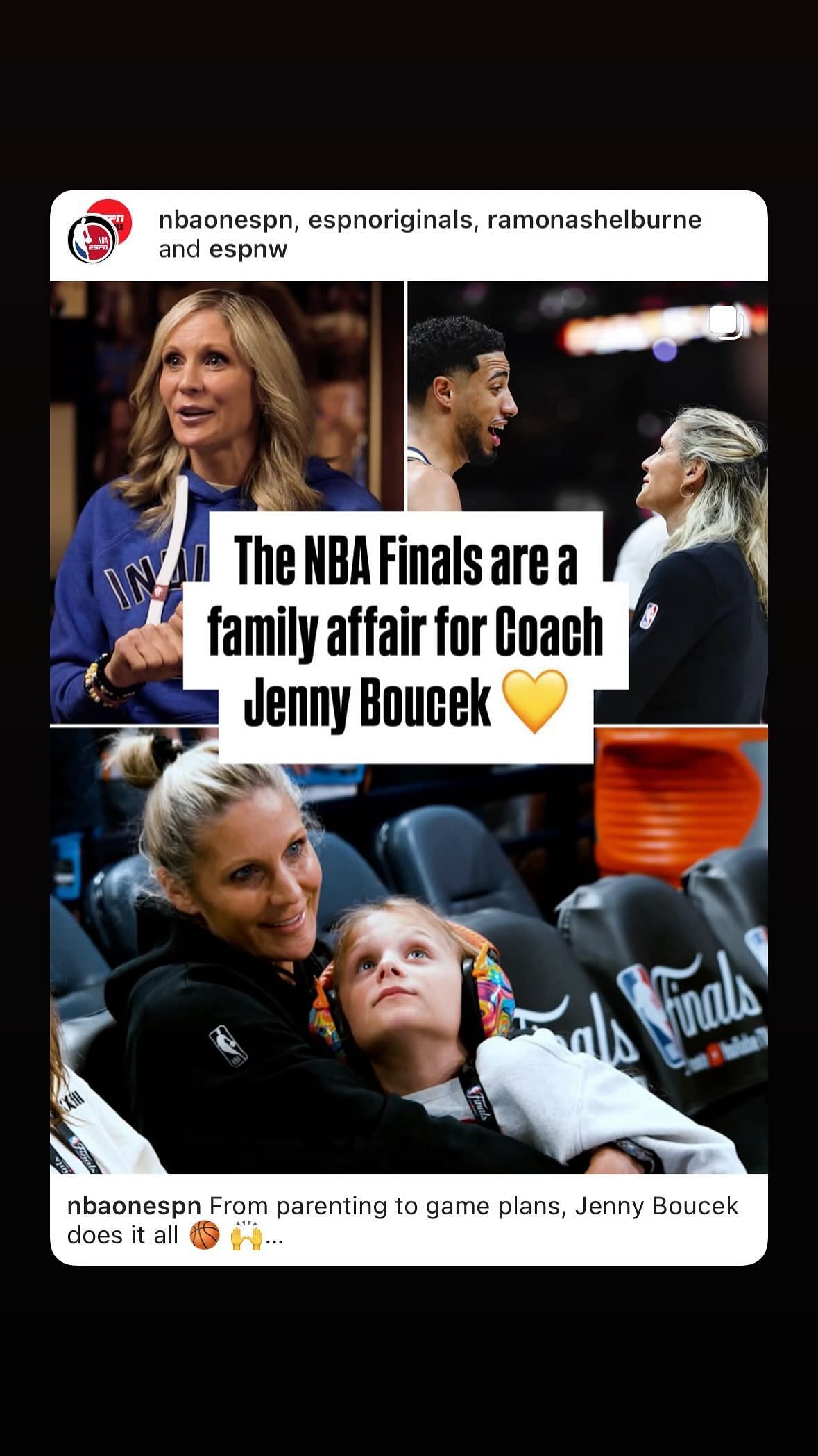 Caitlin Clark shared the story of Boucek's journey in the NBA.